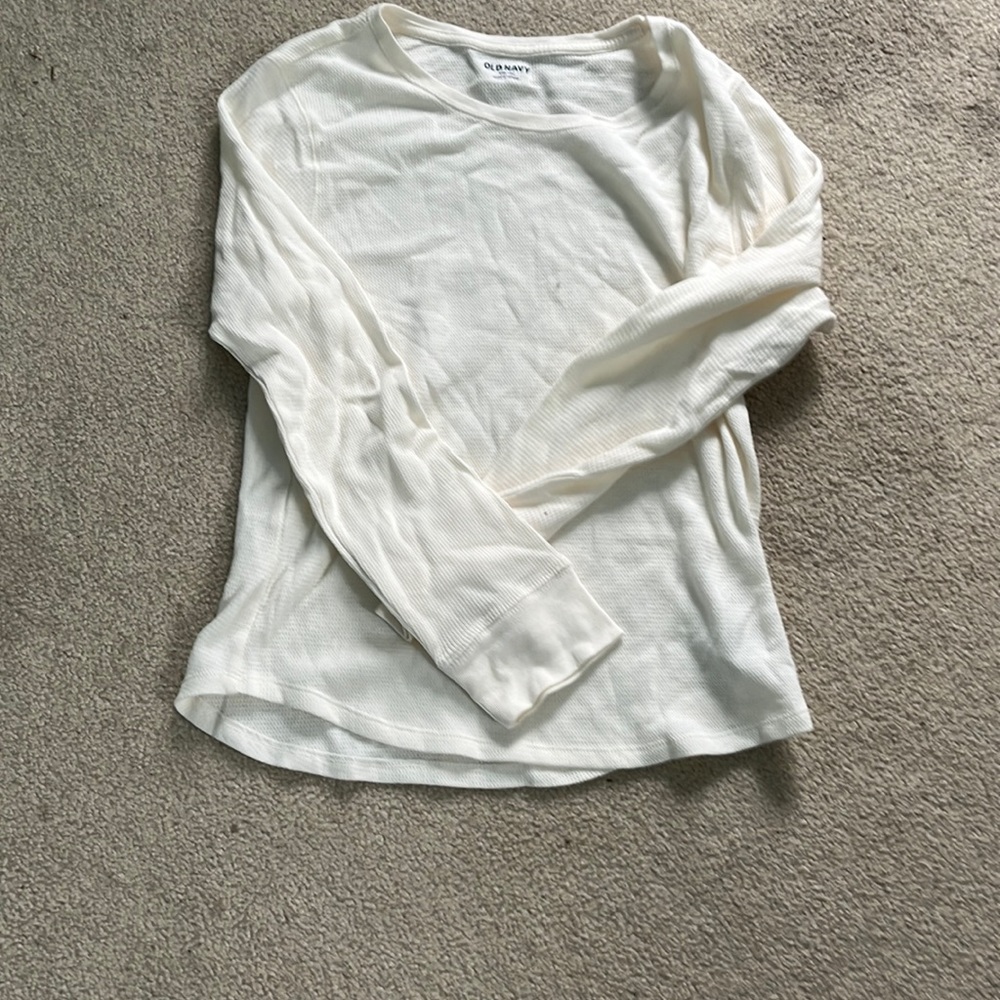 white old navy long sleeve